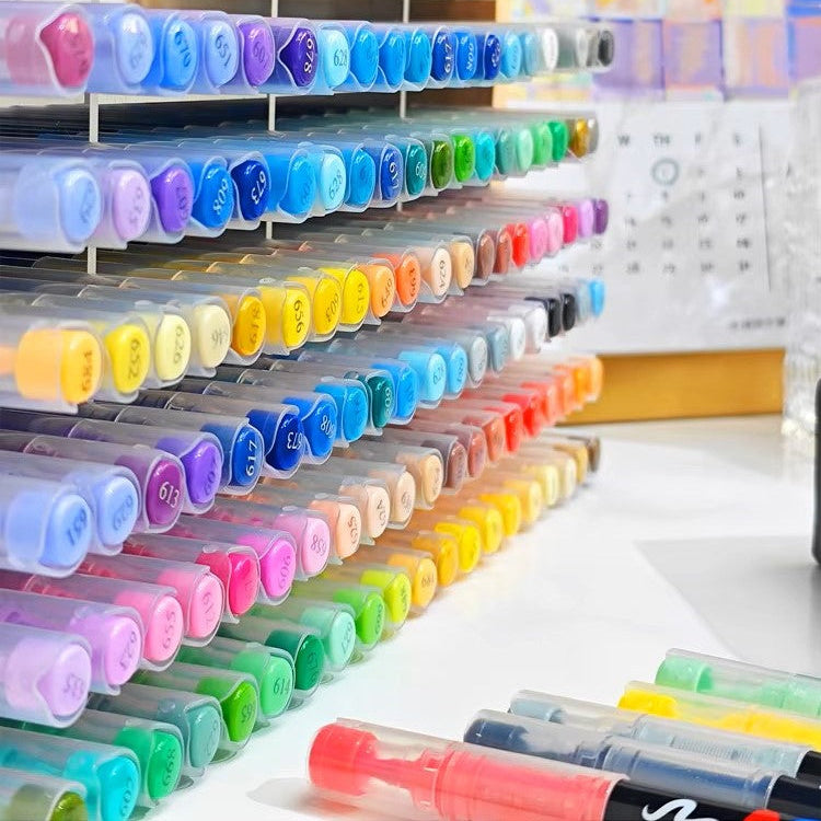 Waterproof Acrylic Paint Markers: Flexible Brush Tip Pens