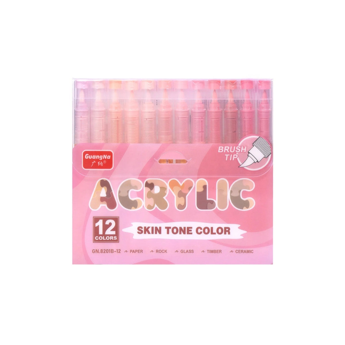 12 Pink Colors 8201B-12