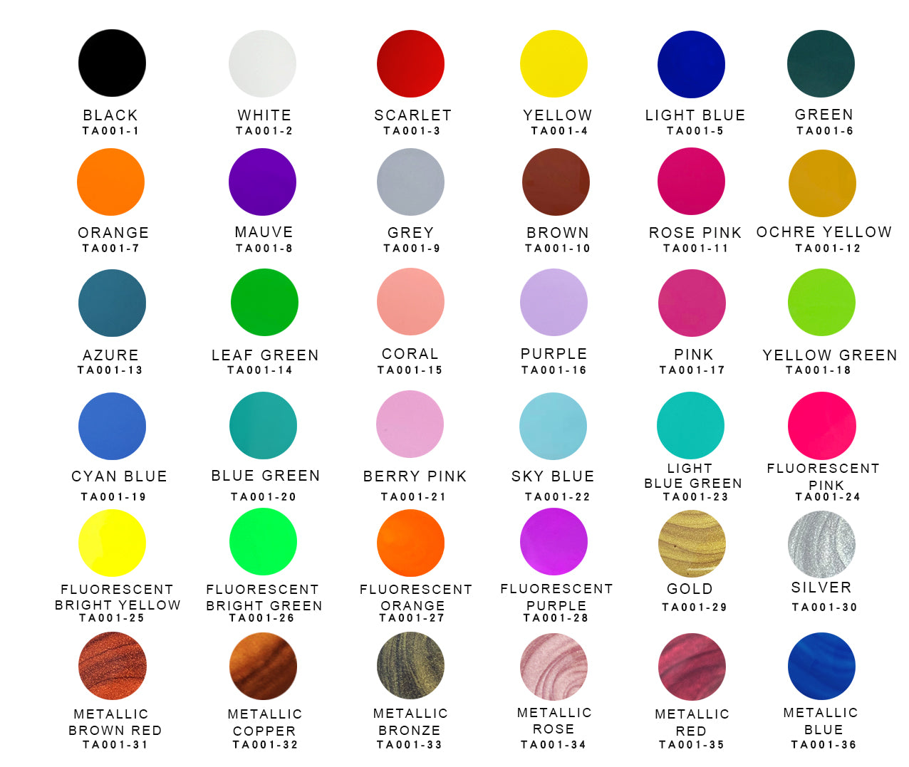 Acrylic Pouring Paint Set 36 Colors - Pre-Mixed & High Flow
