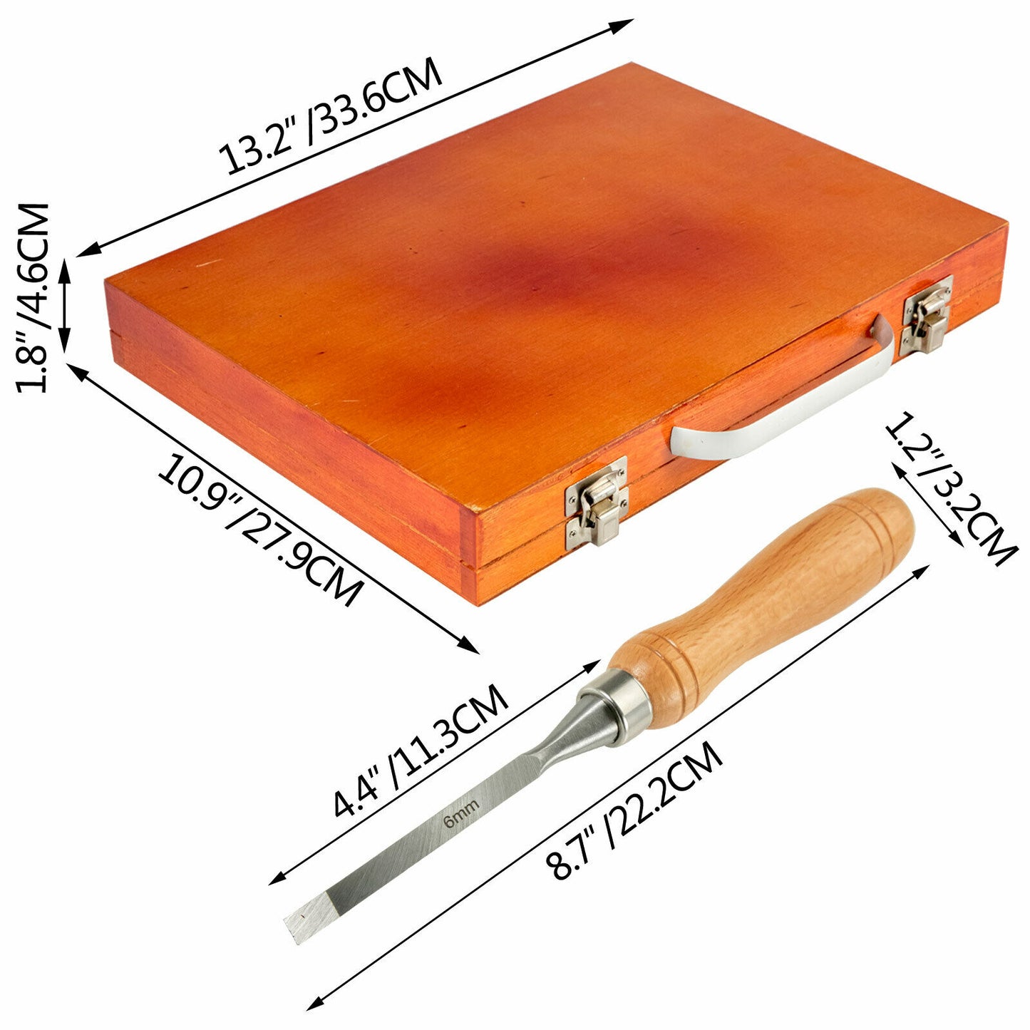 HSS Wood Turning Chisel Set - 12PCS for Expert Woodcraft
