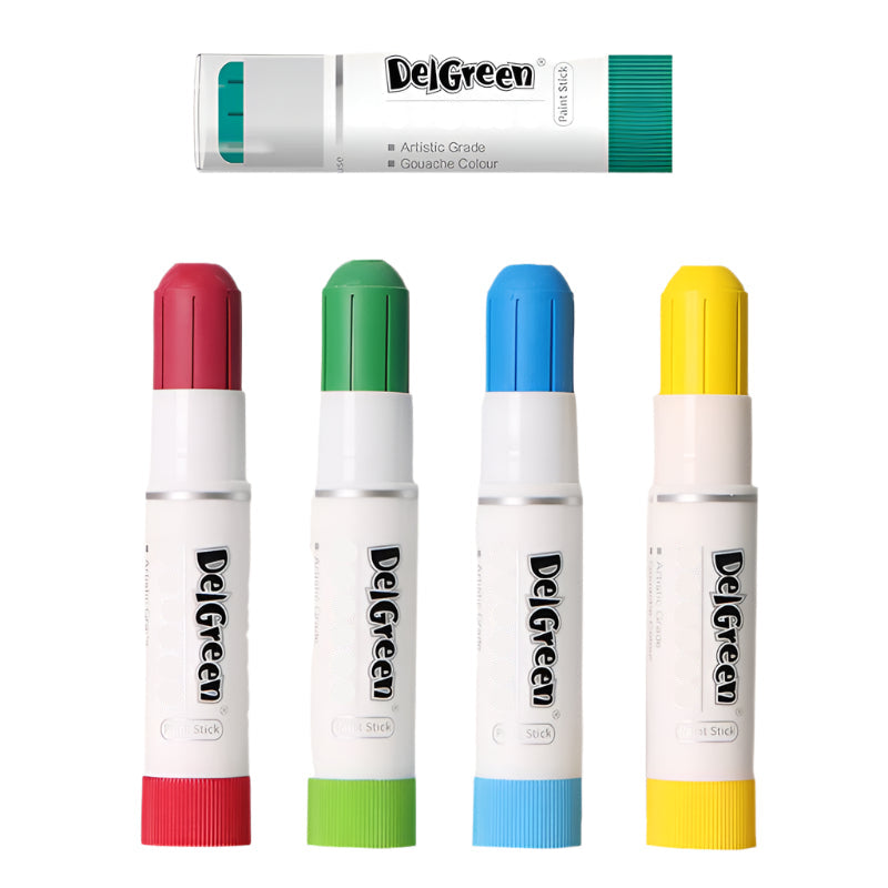 Gouache Paint Sticks - 18 Colors, Non-Toxic & Quick-Drying