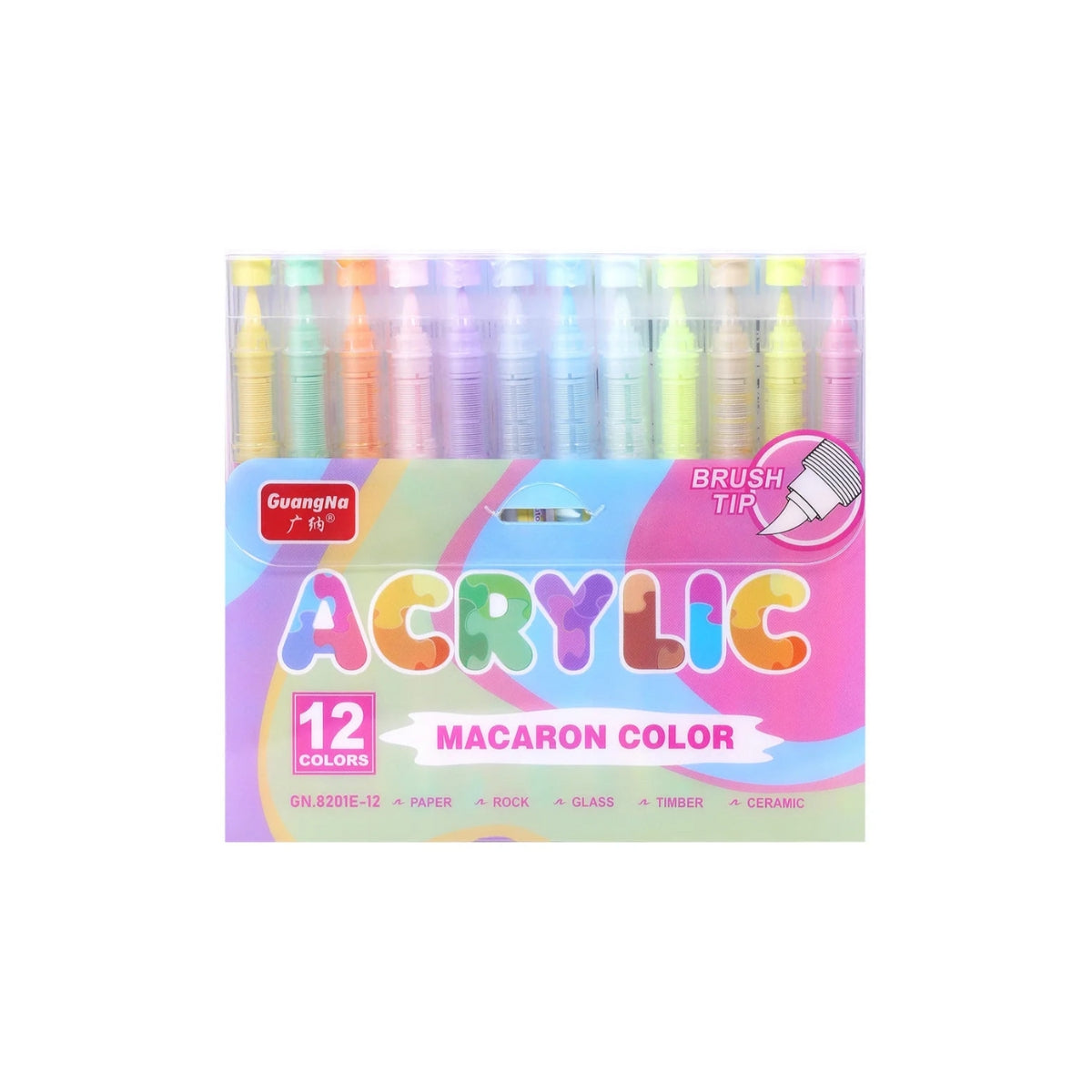12 Macaron Colors Set 1 8201E-12