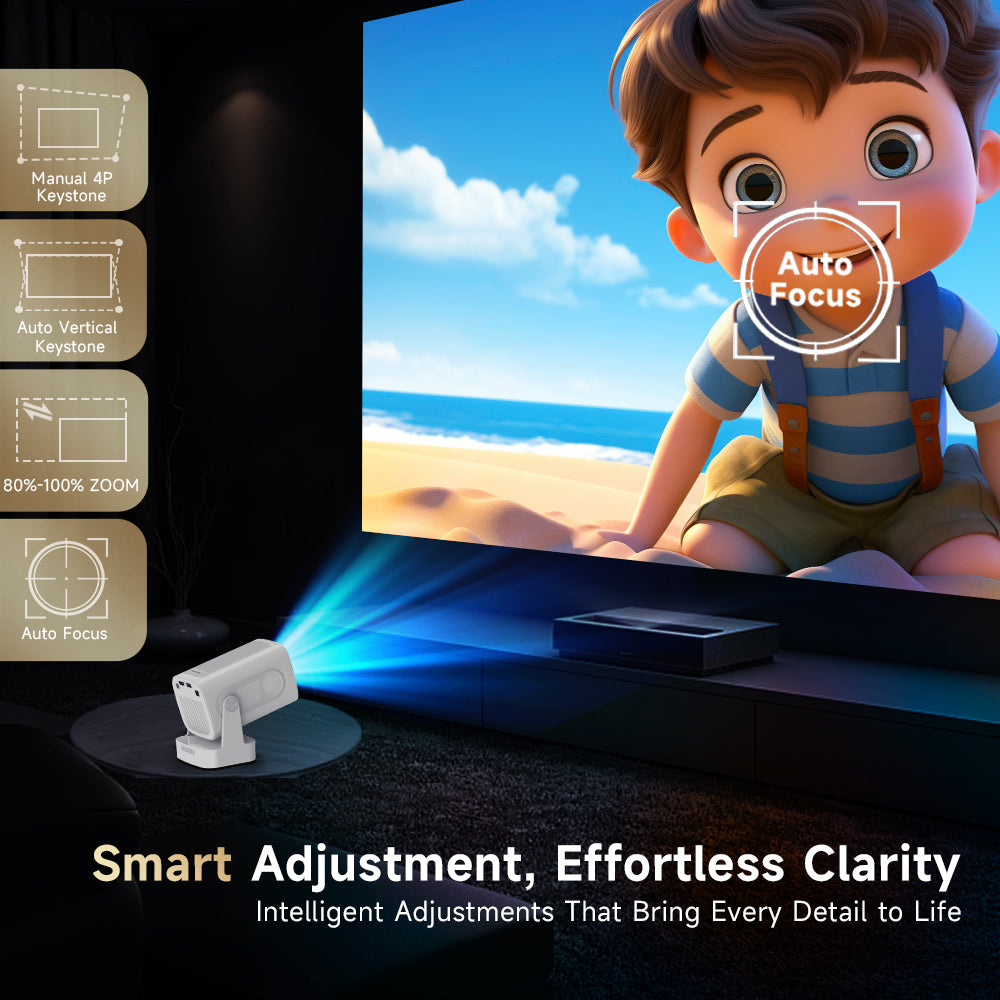 4K Native Magcubic HY310 Projector: WiFi6, Auto Focus, Portable