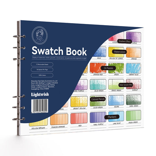 Artist's 300gsm Cotton Swatch Book - Acid-Free, Ring-Bound