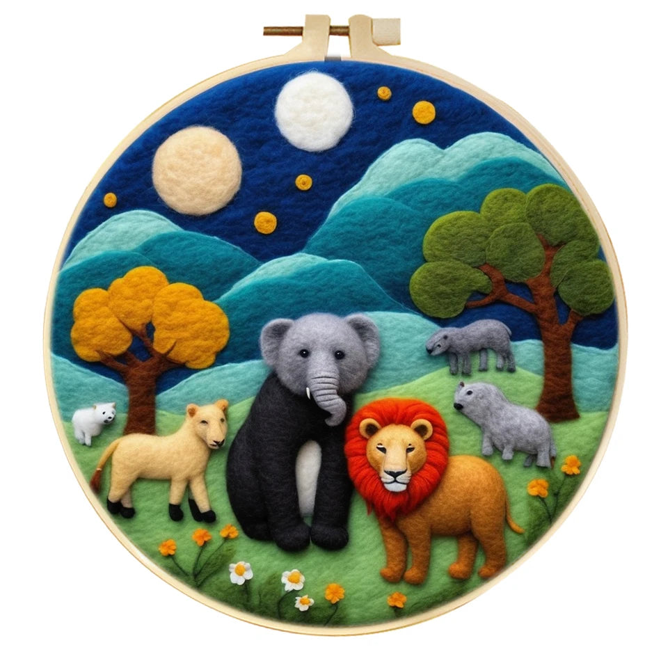 Wool Felting Kit with Frame: Craft Your Own Art