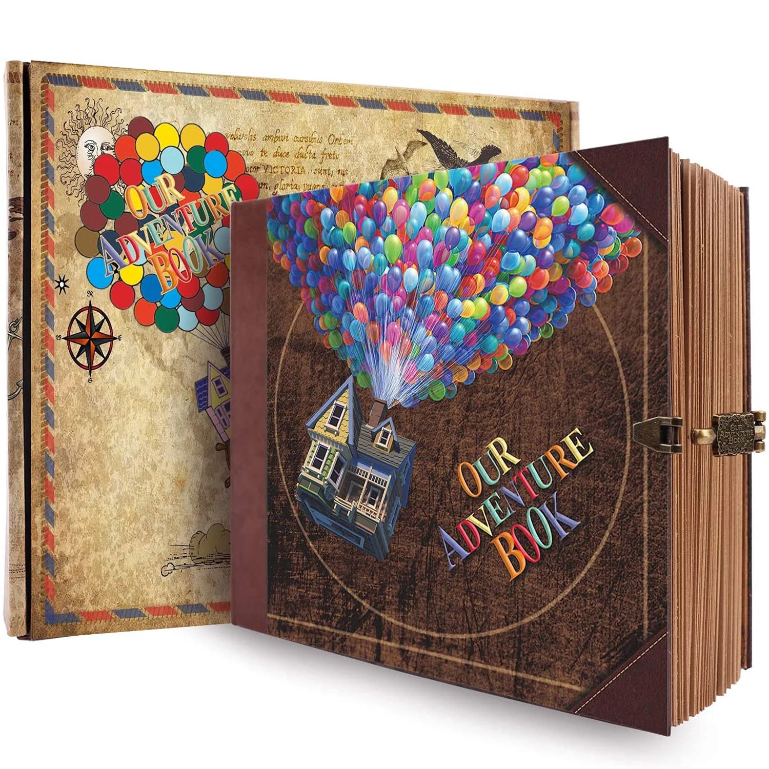 Our Adventure Book: Retro DIY Scrapbook for Memories & Travel