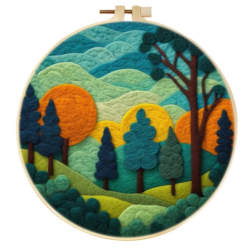 Wool Felting Kit with Frame: Craft Your Own Art