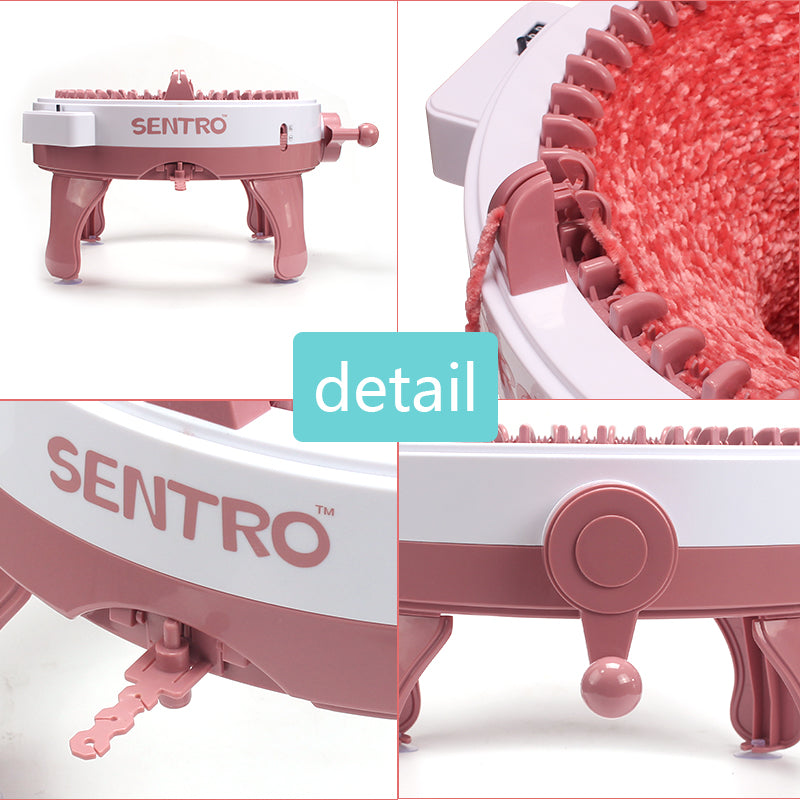 48-Needle Knitting Machine: Craft Scarves, Hats & More Easily