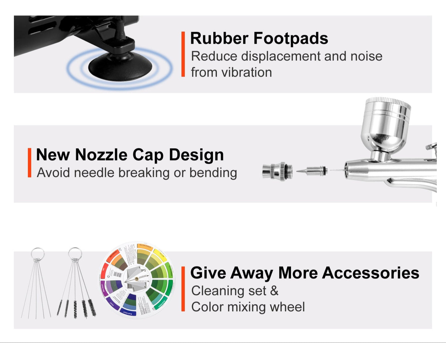Airbrush Kit 120W Dual-Action: Create Artwork & DIY Painting Creativity