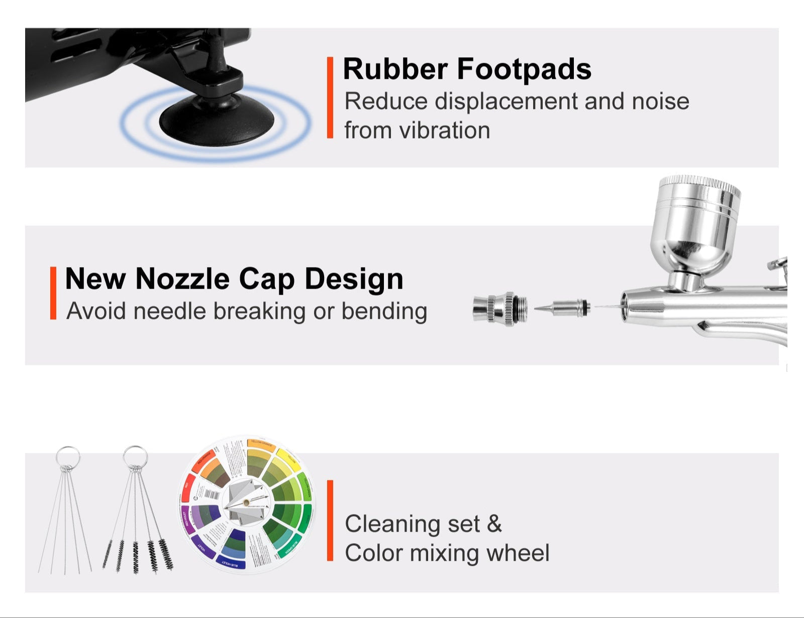 Airbrush Kit 120W Dual-Action: Create Artwork & DIY Painting Creativity