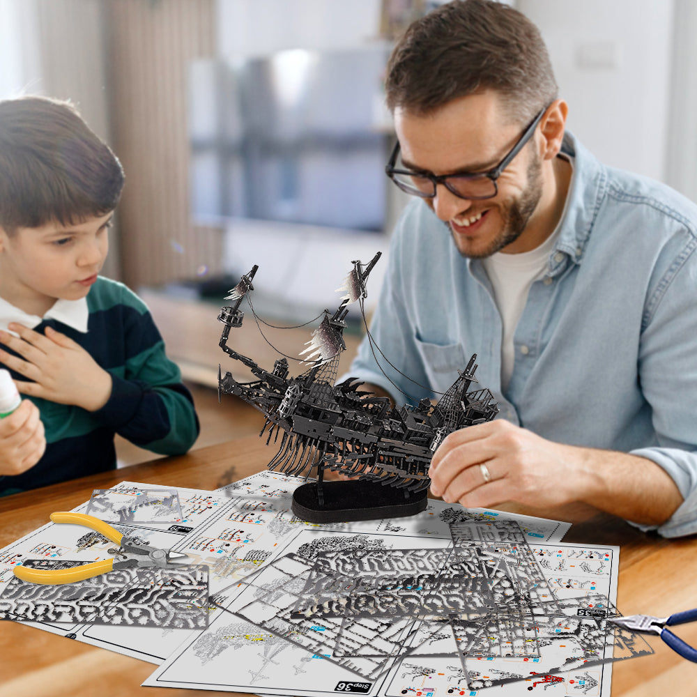3D Metal Puzzle Ghost Pirate Ship - Perfect Gift for Adults
