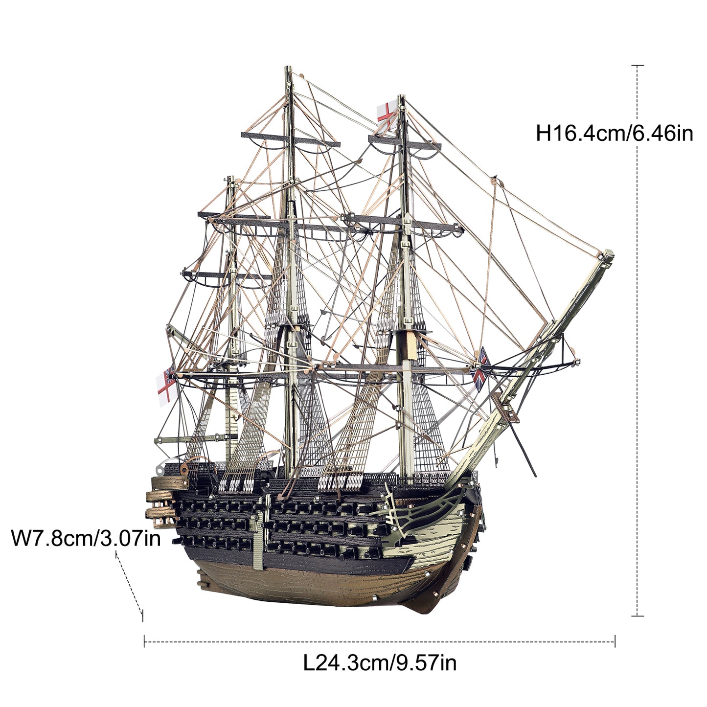 HMS Victory 3D Metal Puzzle by Piececool - Ultimate DIY Kit