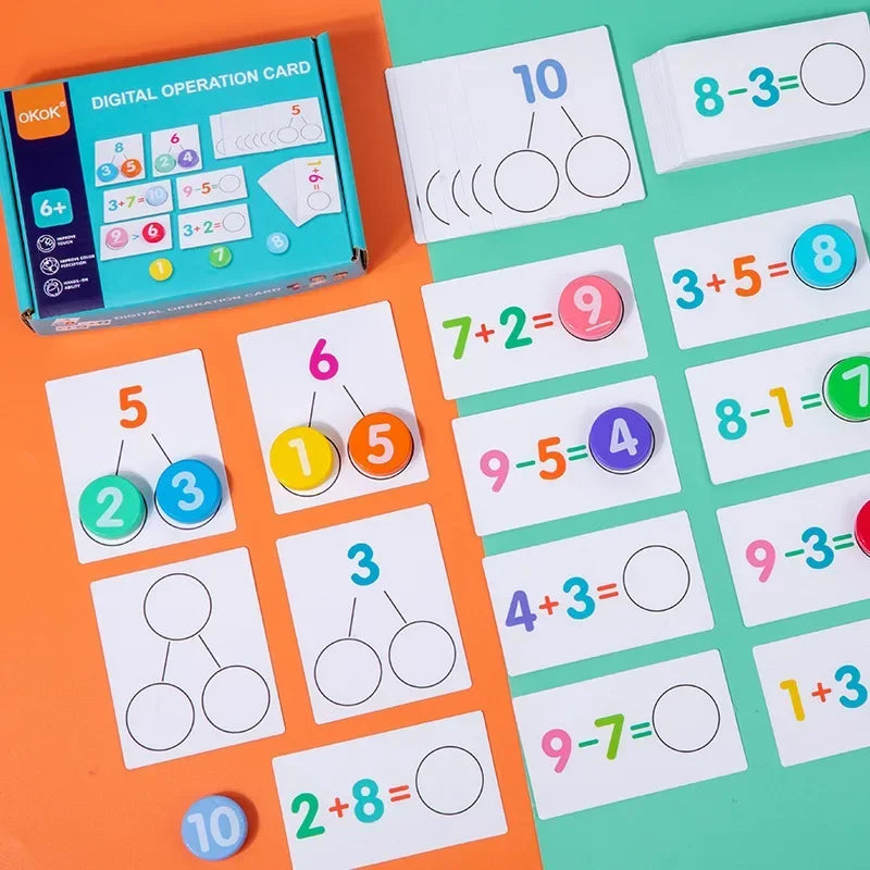 Kids Arithmetic Card Games: Montessori Math Learning Fun