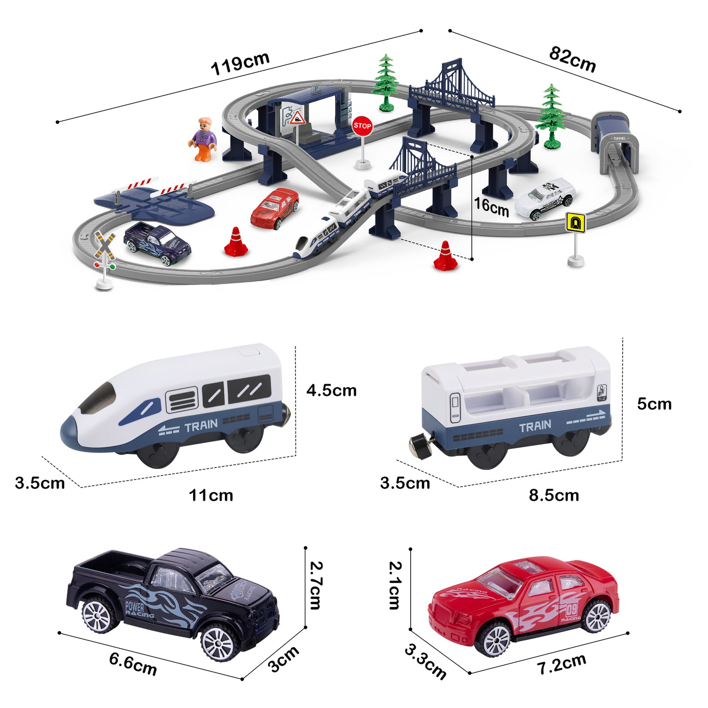 Kids Electric Train Set - Imaginative Play for Ages 3-6