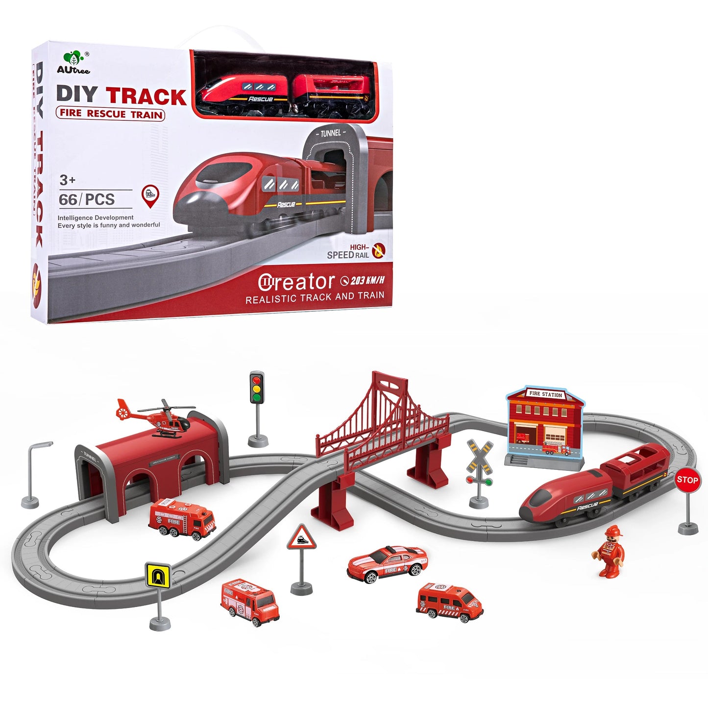 Kids Electric Train Set - Imaginative Play for Ages 3-6