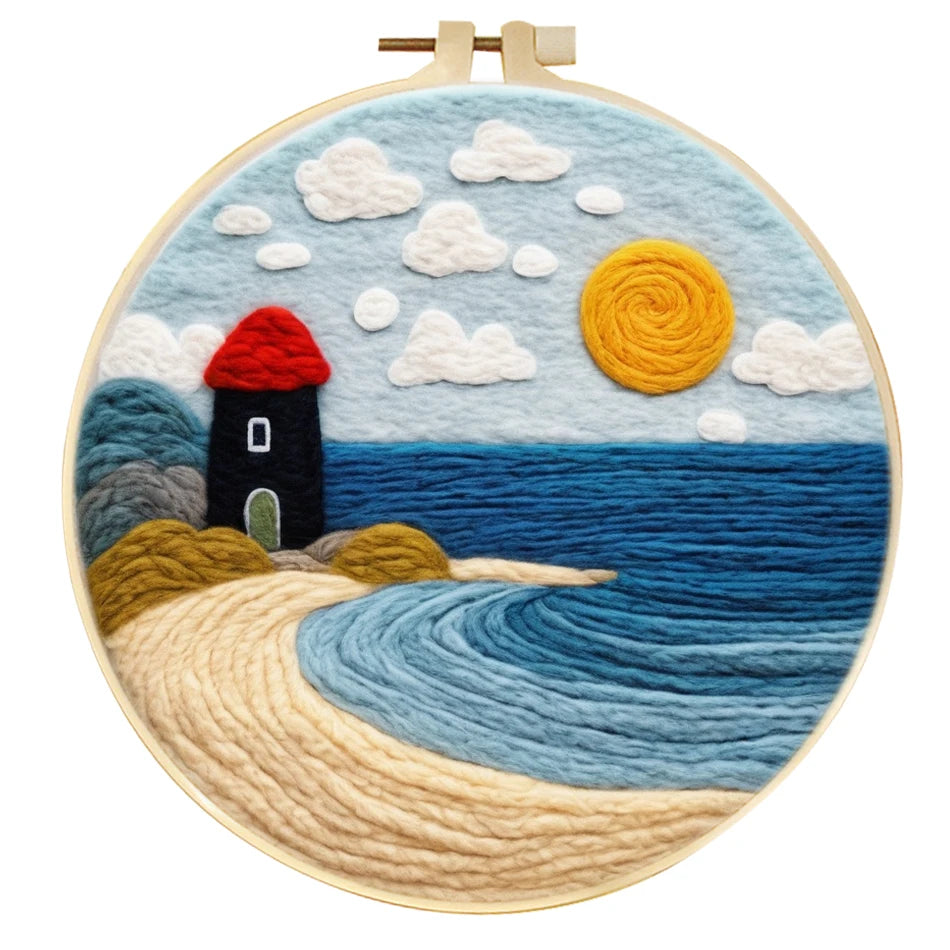 Wool Felting Kit with Frame: Craft Your Own Art
