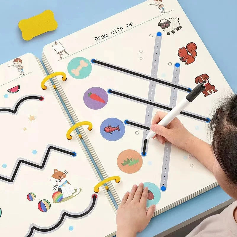 Magical Tracing Workbook: Reusable Montessori Practice Book