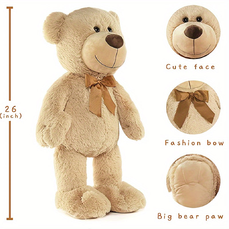 26" Big Teddy Bear - Perfect Plush Gift for All Occasions