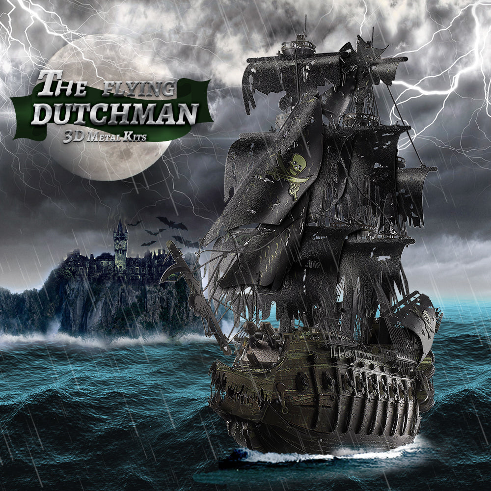 Flying Dutchman 3D Metal Puzzle: Piececool Pirate Ship Model