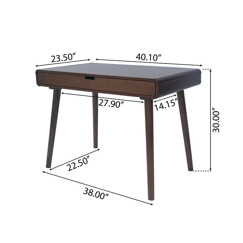Solid Wood Writing Desk - Vintage Style for Home & Office
