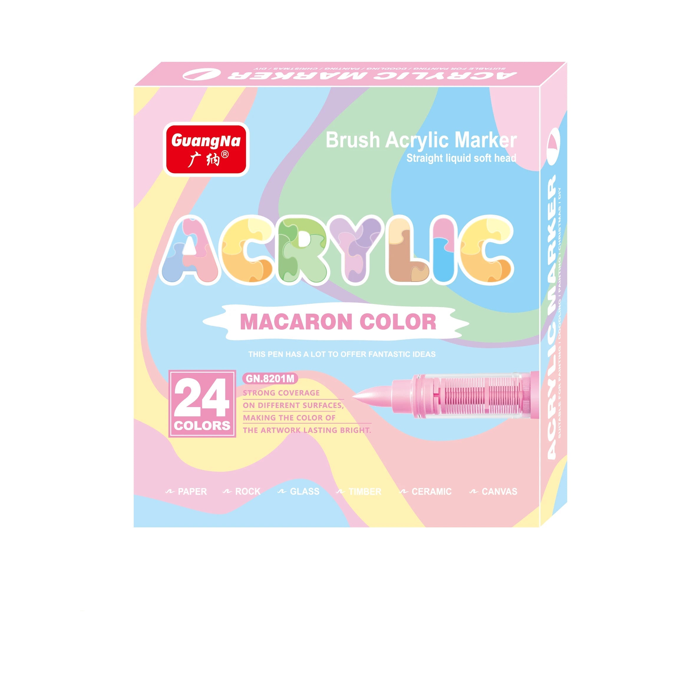 24 Macaron Colors 8201M-24