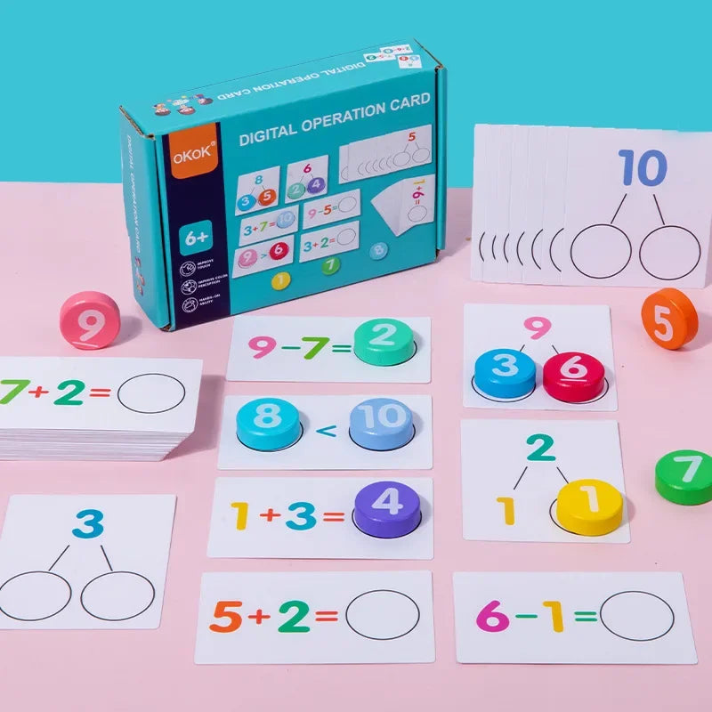 Kids Arithmetic Card Games: Montessori Math Learning Fun