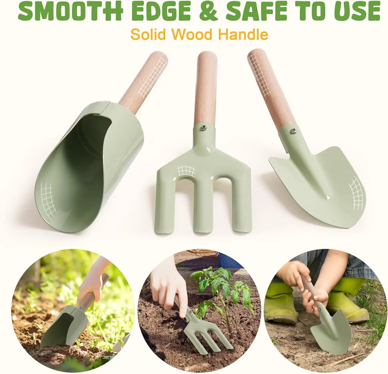 Kids Gardening Tools Set - 17 PCS Safe & Fun Outdoor Kit