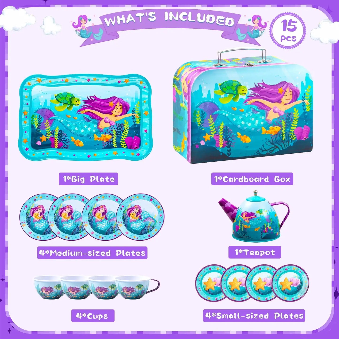 Mermaid Tea Party Set