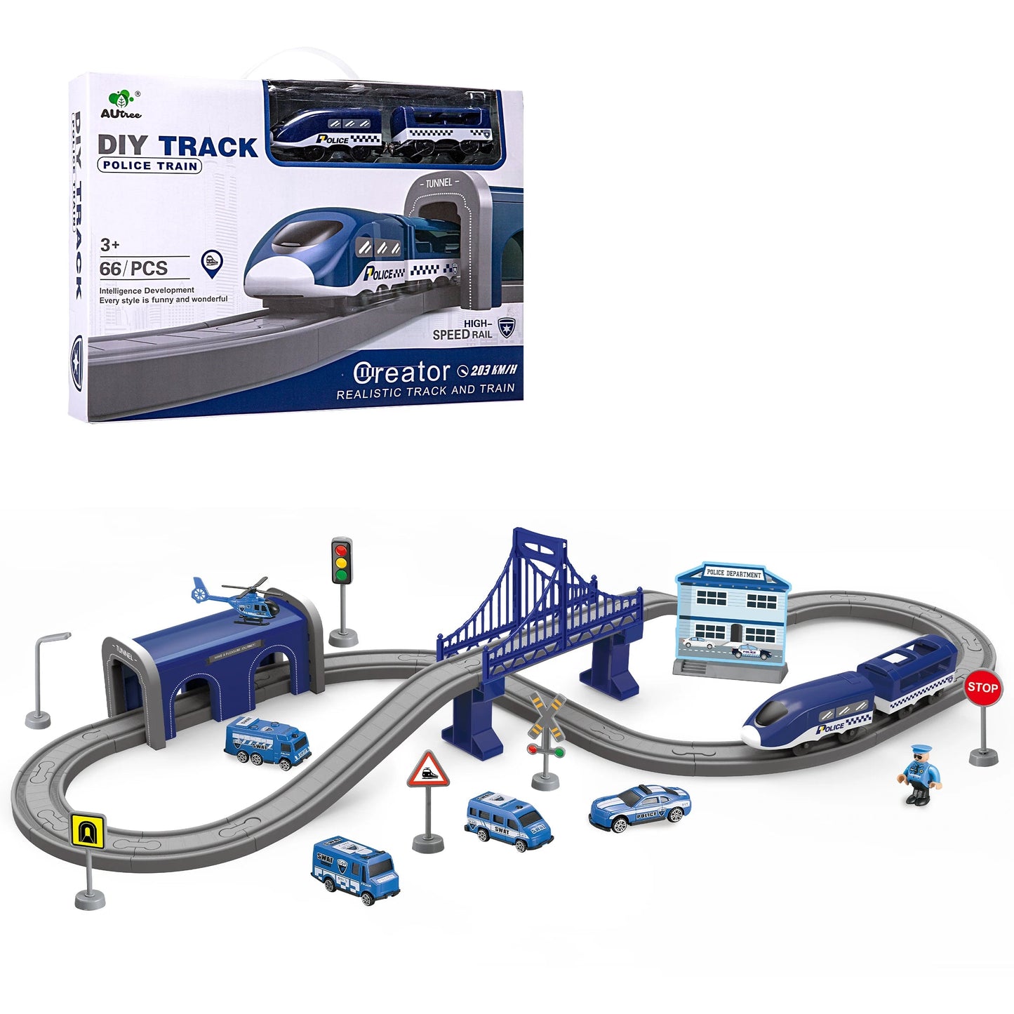 Kids Electric Train Set - Imaginative Play for Ages 3-6