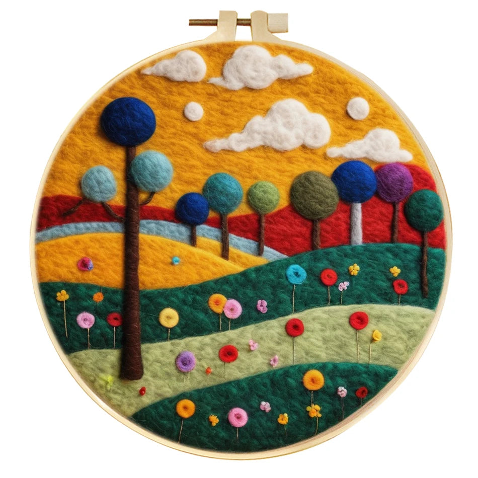 Wool Felting Kit with Frame: Craft Your Own Art