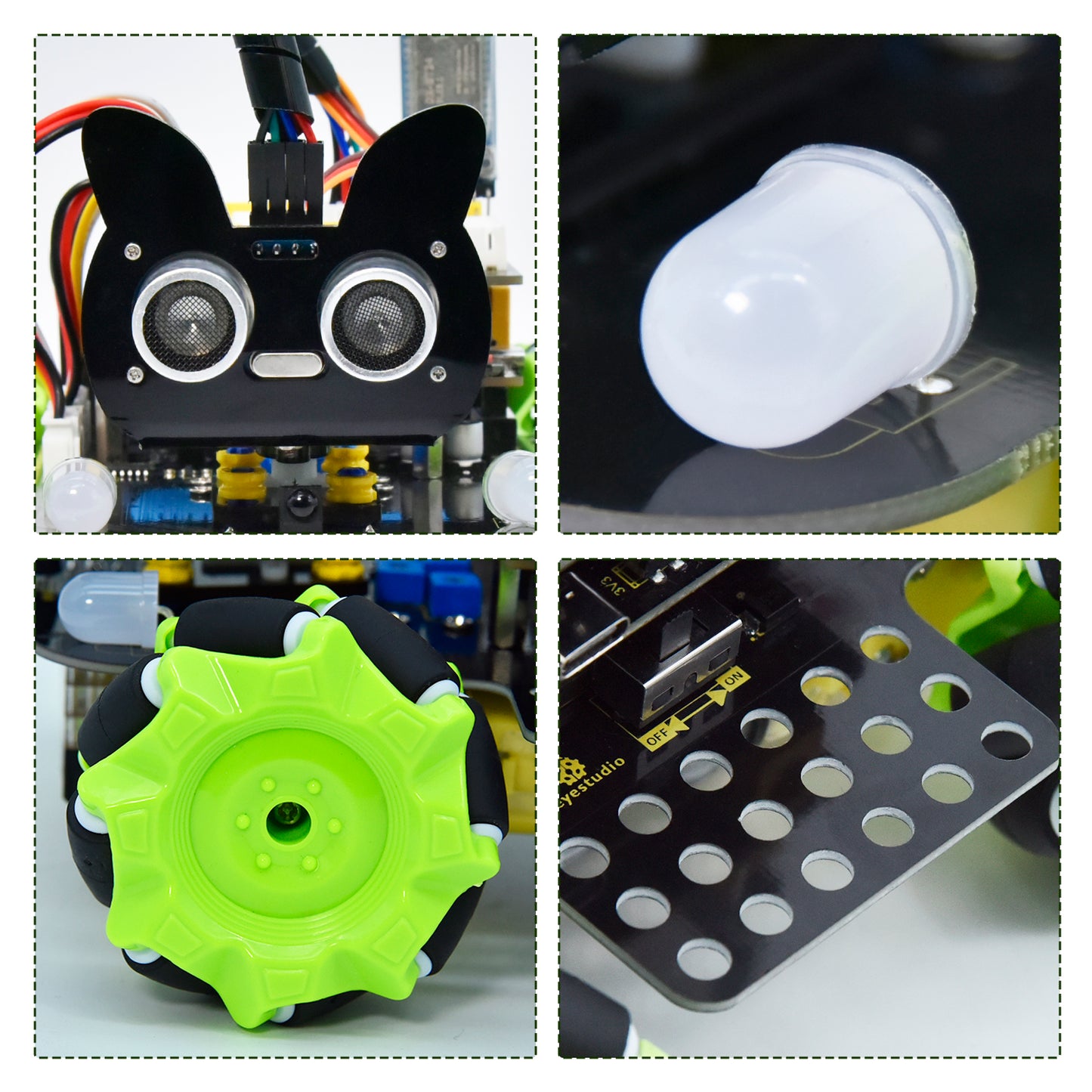 DIY Robot Car Kit: Arduino-Compatible Keyestudio Mecanum STEM Smart 4WD Robot Kit