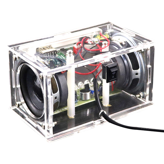 Bluetooth Speaker DIY Kit: 3W Stereo, Remote Control, USB Play