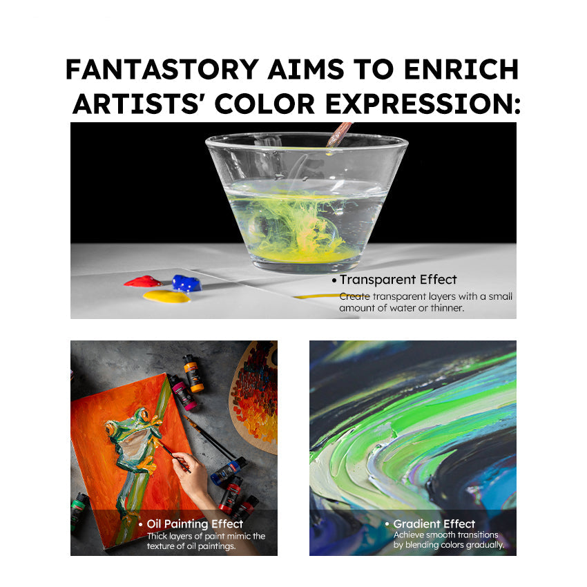 Professional Acrylic Paint Set: 28 Colors + 12 Brushes
