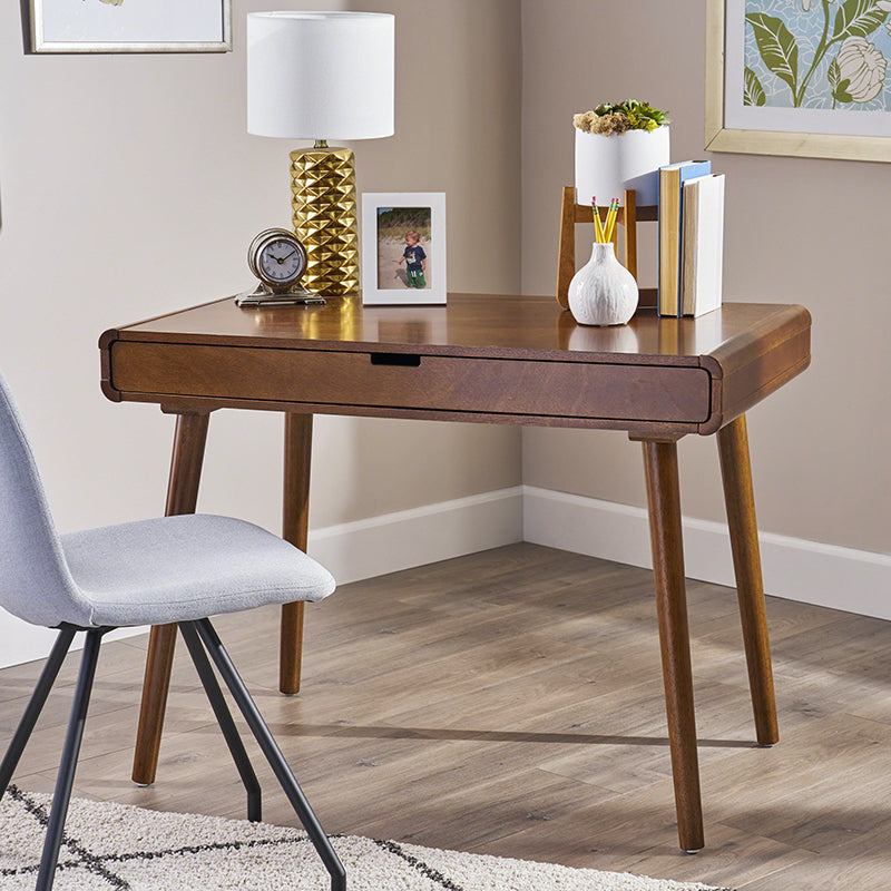Solid Wood Writing Desk - Vintage Style for Home & Office