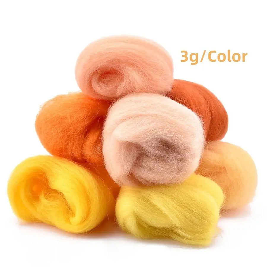 Wool Felt Pack: 36 Colors Wool Yarn for Needlework & DIY Crafts