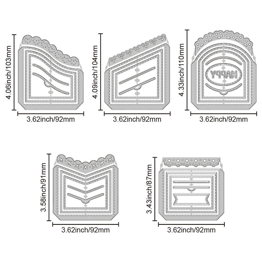 Carbon Steel Cutting Dies Stencils for Scrapbooking