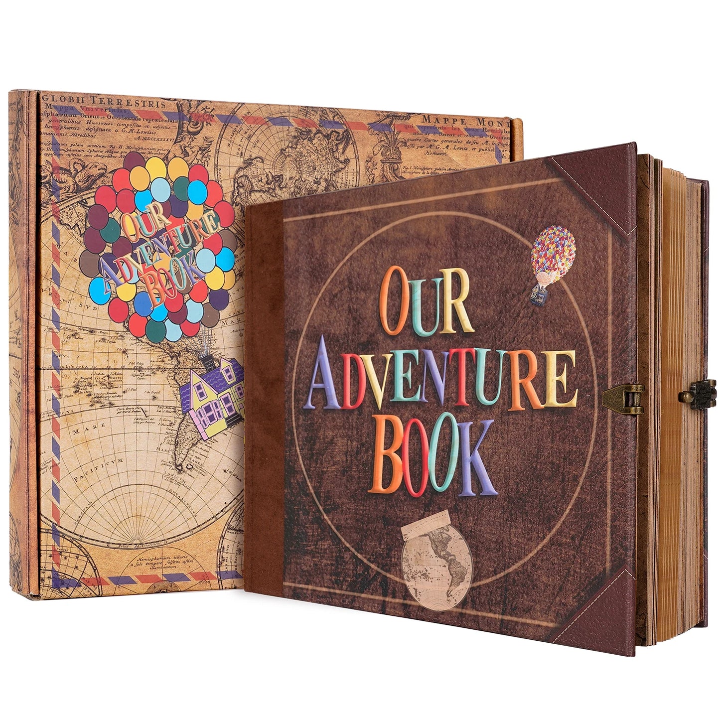 Our Adventure Book: Retro DIY Scrapbook for Memories & Travel