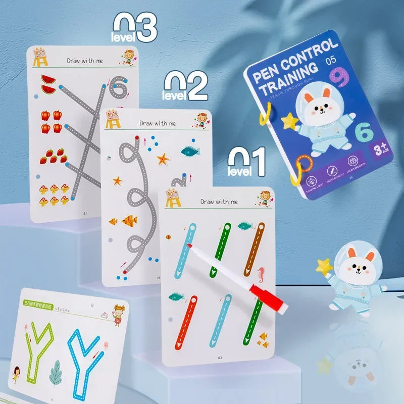 Magical Tracing Workbook: Reusable Montessori Practice Book