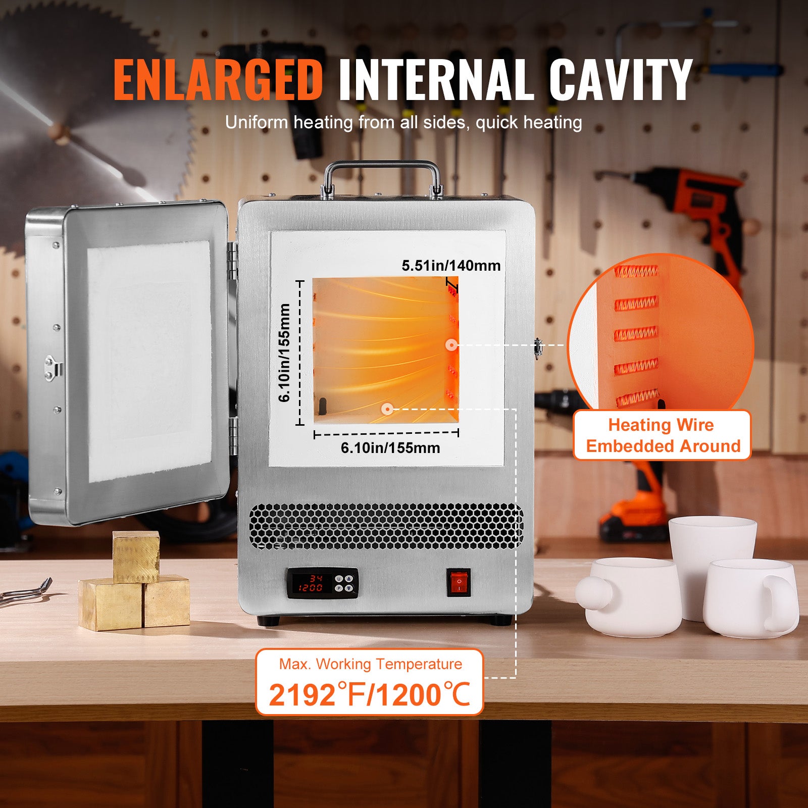 1500W Electric Melting Furnace