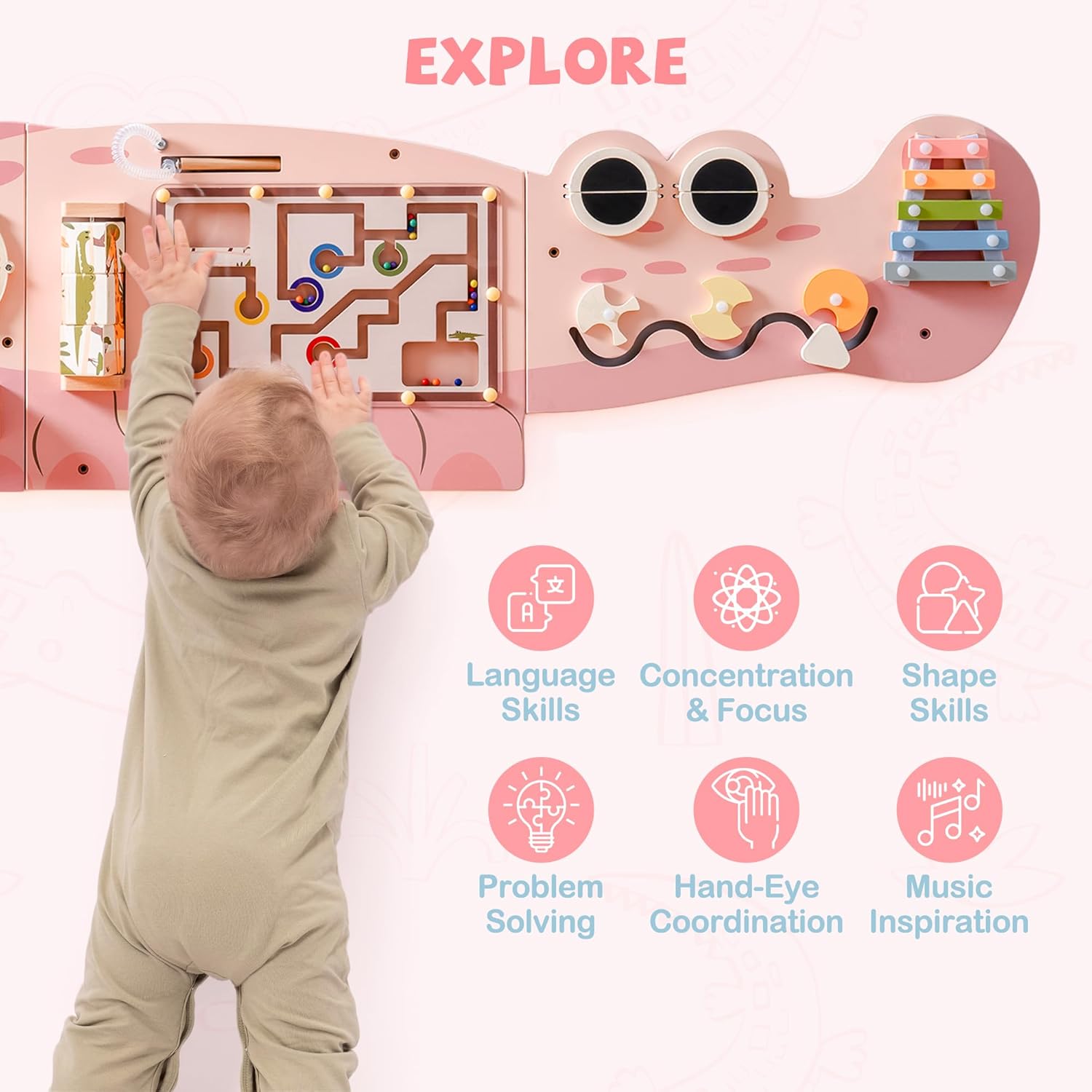 Wooden Busy Board