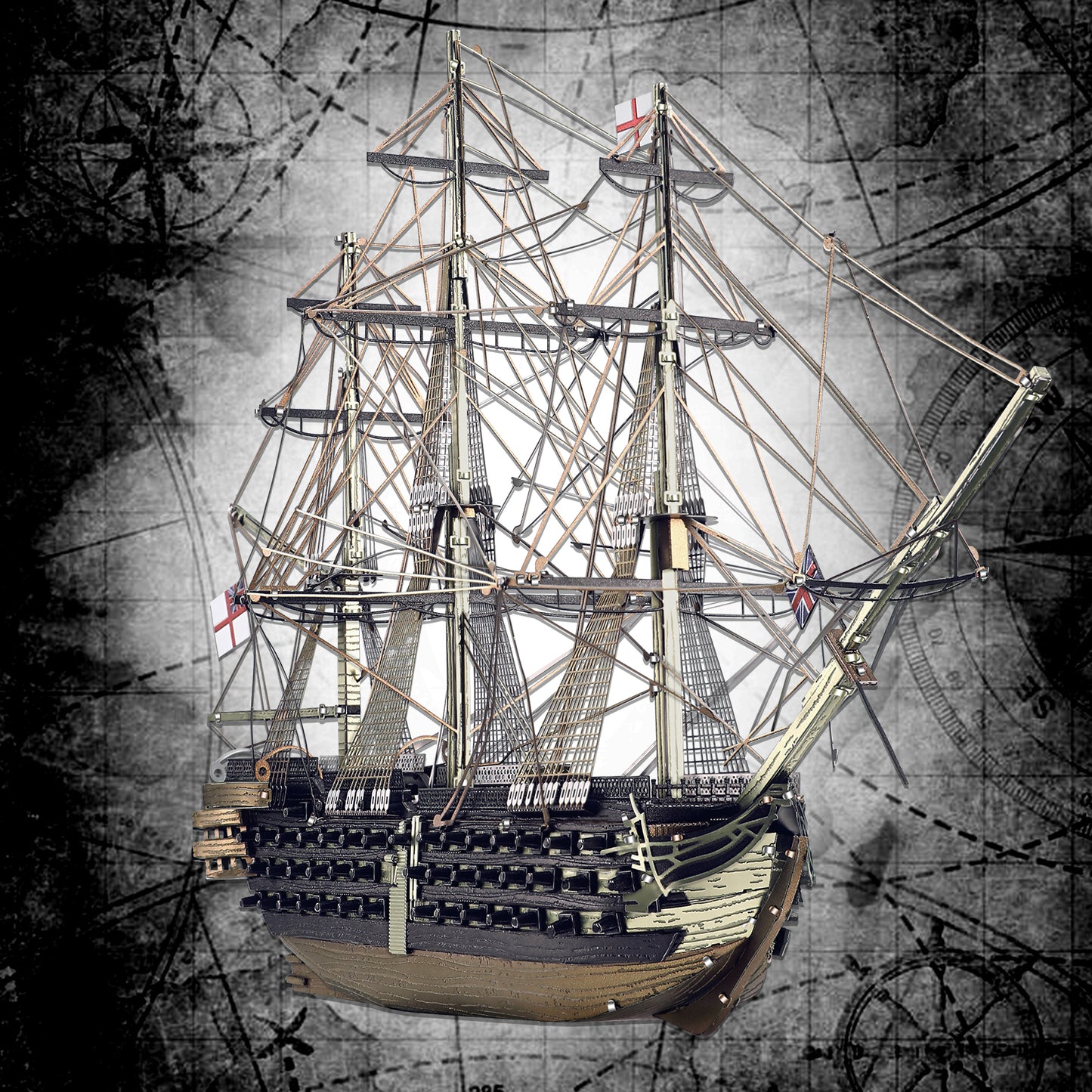 HMS Victory 3D Metal Puzzle by Piececool - Ultimate DIY Kit
