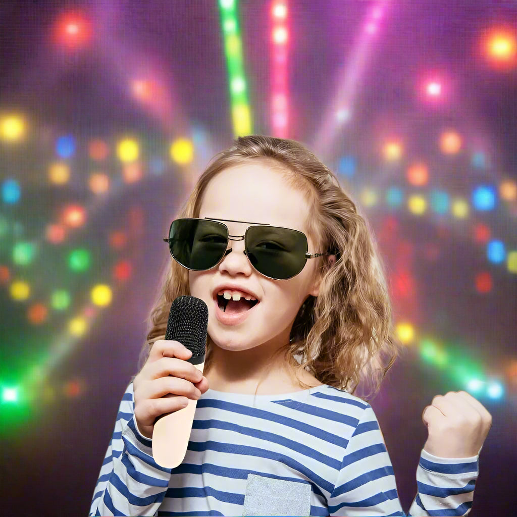 Wireless Karaoke Speaker Dual Mic RGB Lights Family Fun