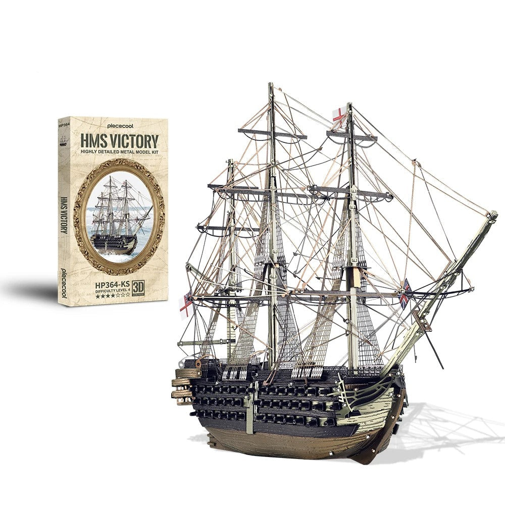 Vintage Sailing Ship 3D Puzzle HMS Victory Model