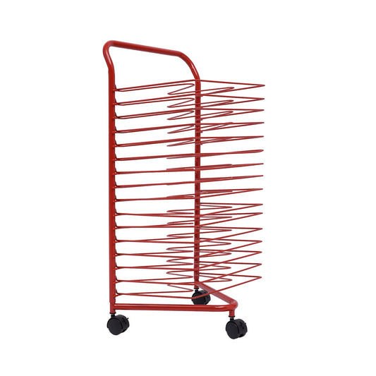 Art Drying Rack with Wheels: 16 Shelves, Space-Saving Design