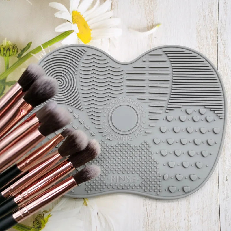 Silicone Brush Cleaner Mat