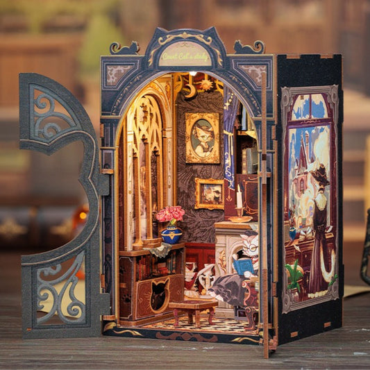 Cat's Study Book Nook Kit