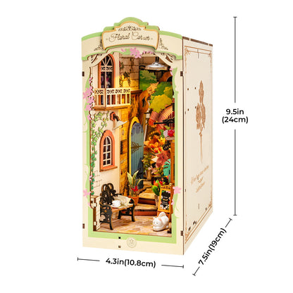 DIY Floral Corner Book Nook Model