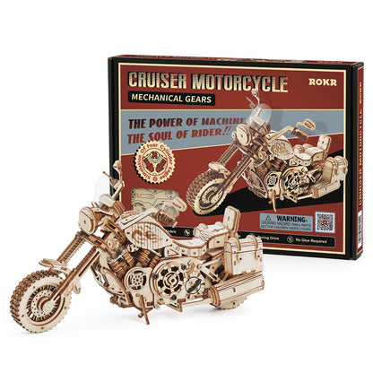 Wooden Motorcycle Model Kit