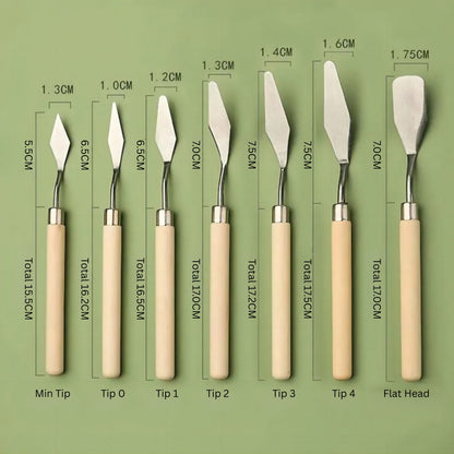 Stainless Steel Oil Painting Palette Knife Set