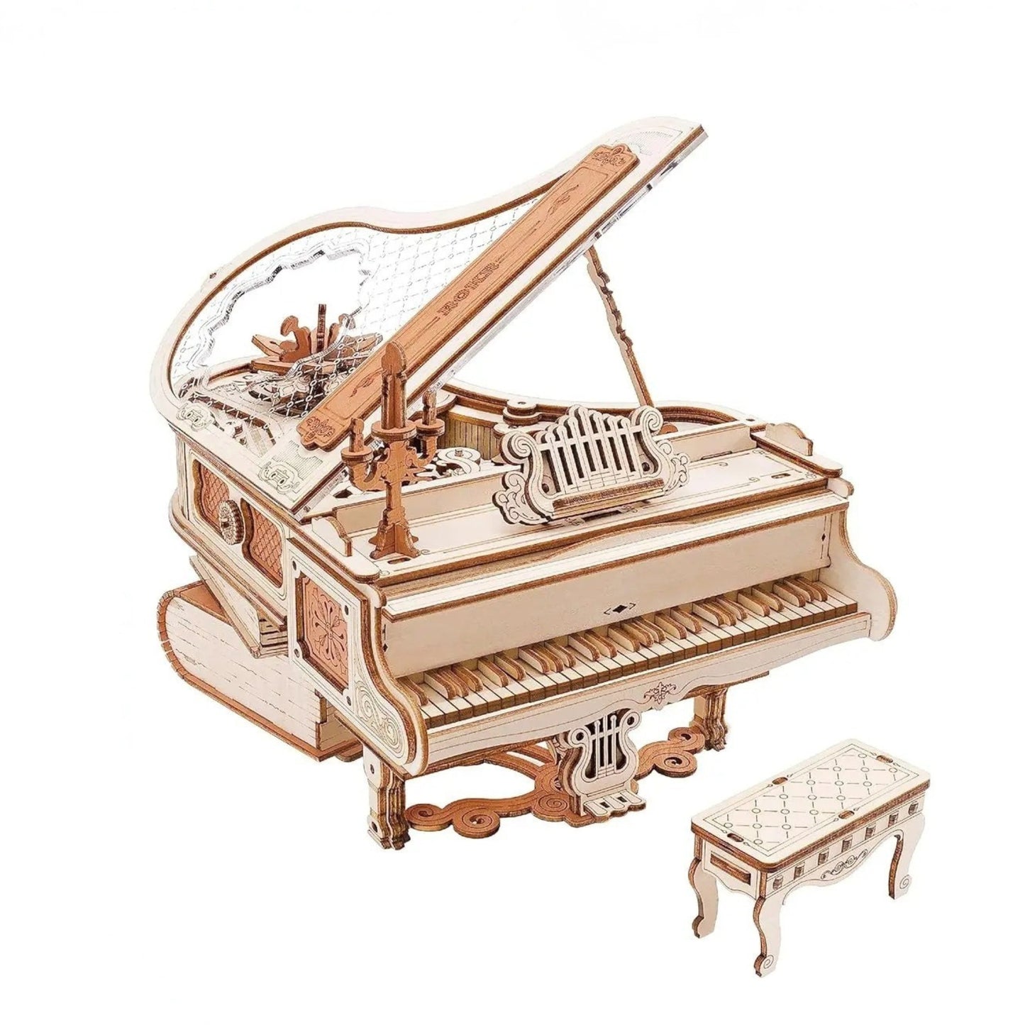 3D Wooden Puzzle Magic Piano Music Box Kit